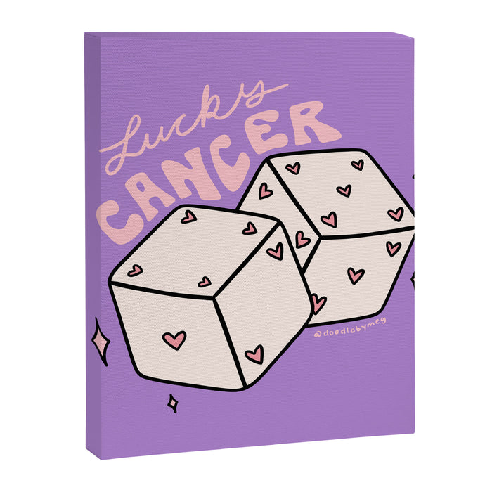 Cancer Dice Canvas Print Gallery Image 1