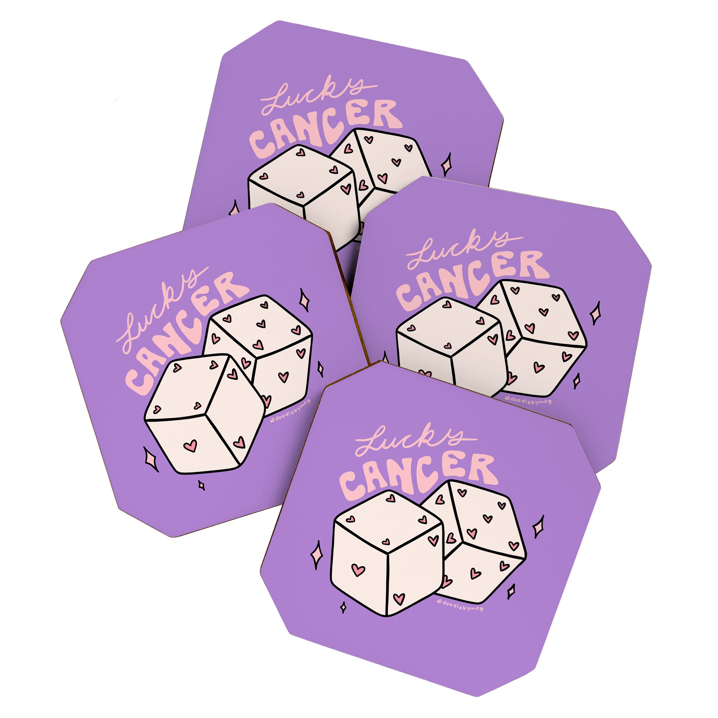 Cancer Dice Coaster Gallery Image 1