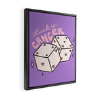 Cancer Dice Framed Canvas Print Gallery Image 2