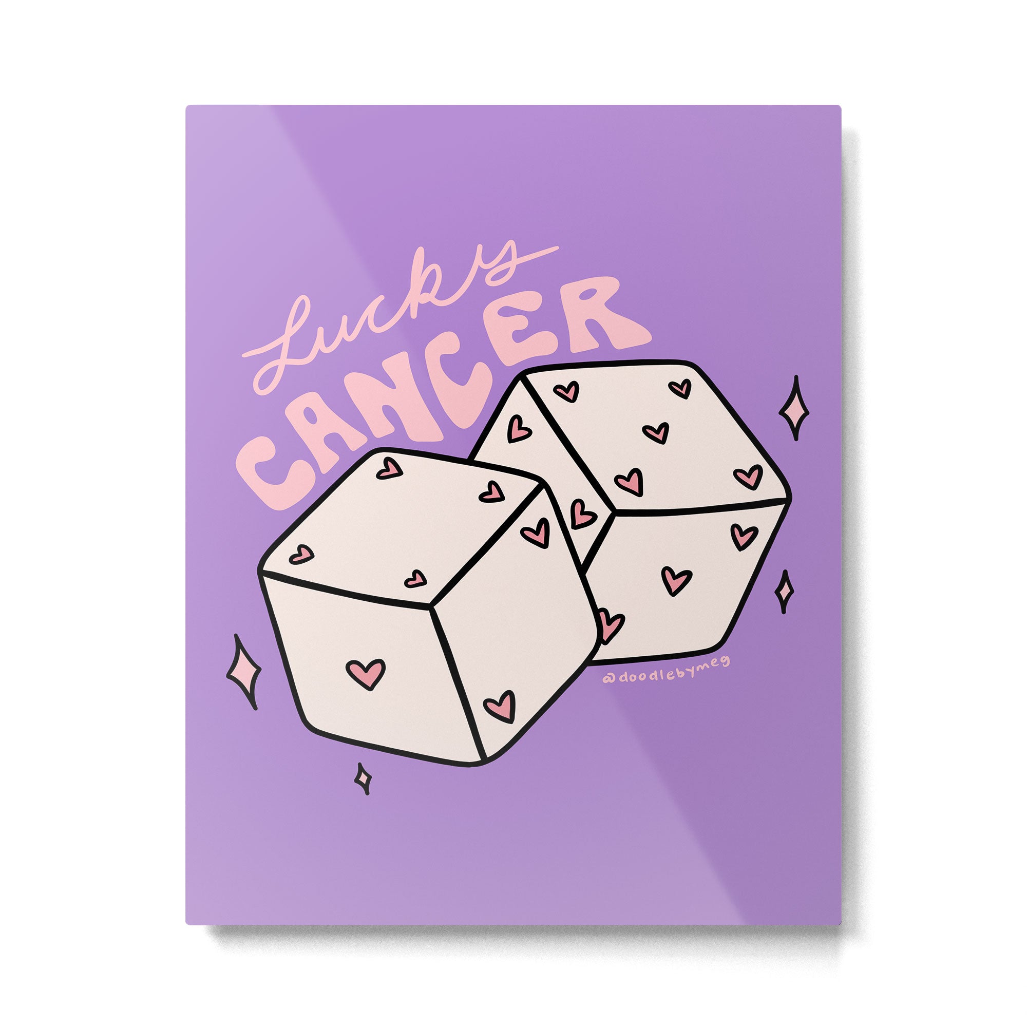 Cancer Dice Metal Print Gallery Image 6