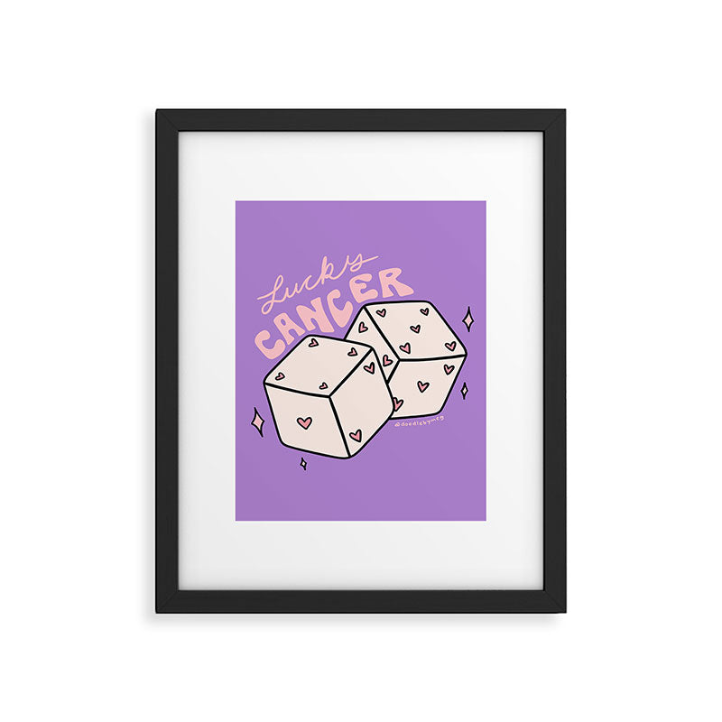 Cancer Dice Framed Art Print Gallery Image 6