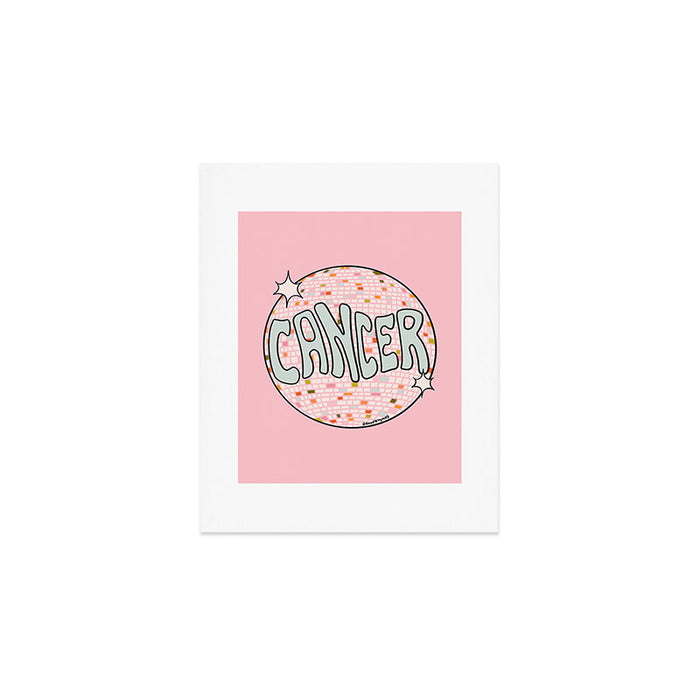 Cancer Disco Ball Art Print Gallery Image 1