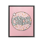Cancer Disco Ball Framed Canvas Print Gallery Image 8
