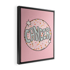 Cancer Disco Ball Framed Canvas Print Gallery Image 2