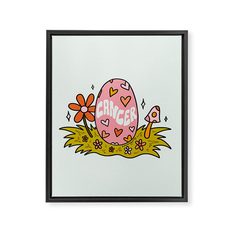 Cancer Easter Egg Framed Canvas Print Gallery Image 8