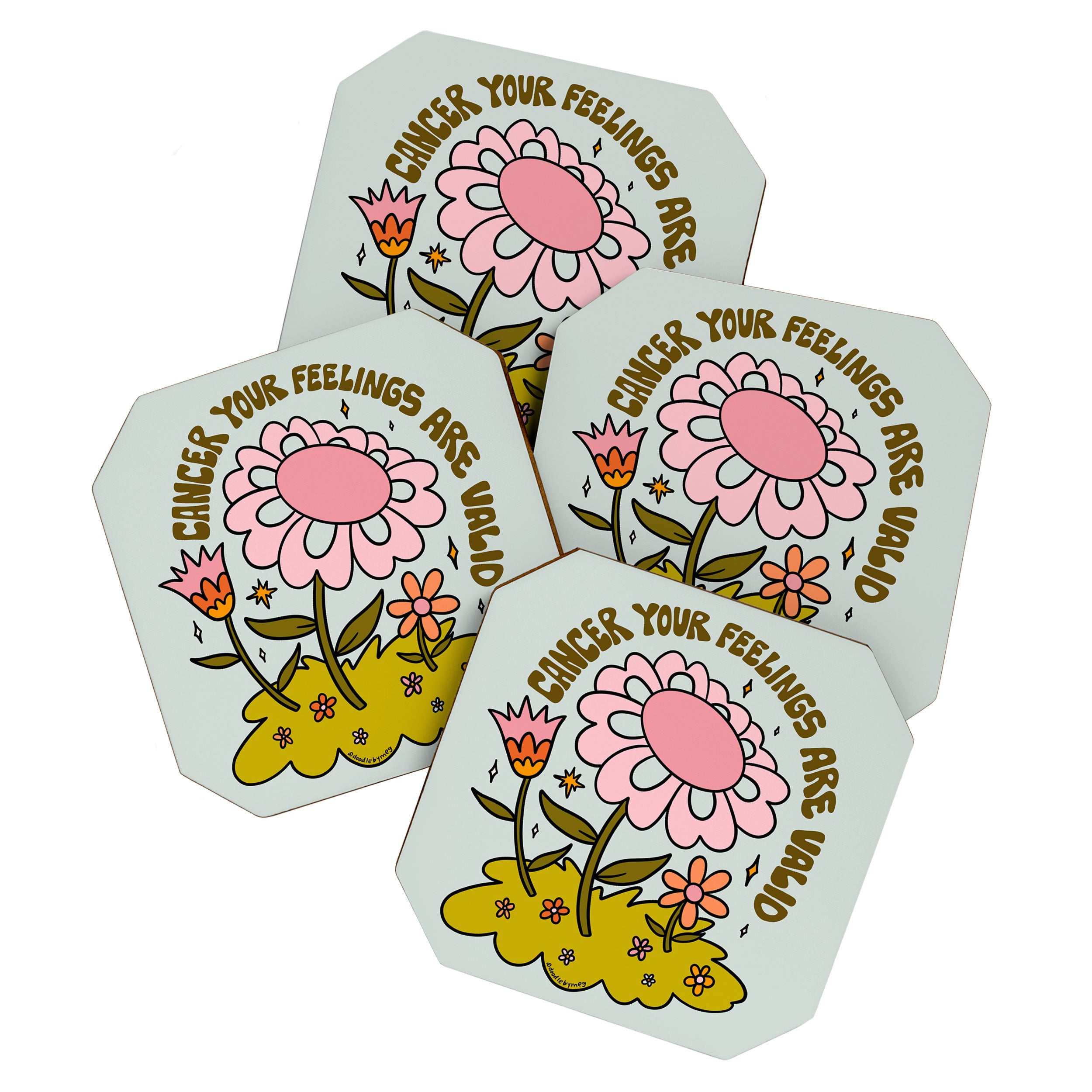 Cancer Flower Coaster Gallery Image 1