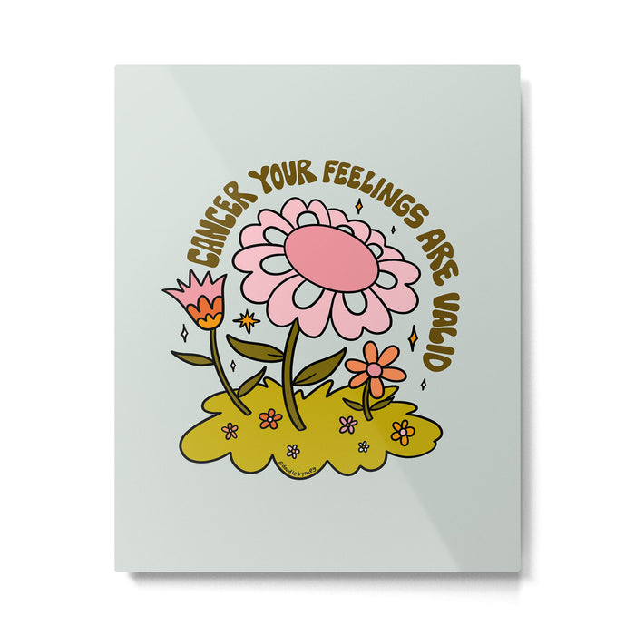 Cancer Flower Metal Print Gallery Image 1