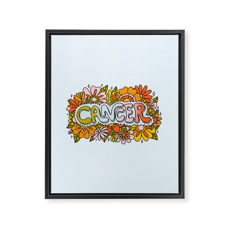 Cancer Flowers Framed Canvas Print Gallery Image 8