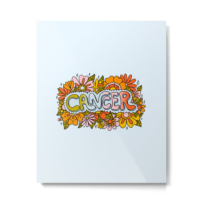 Cancer Flowers Metal Print Gallery Image 1