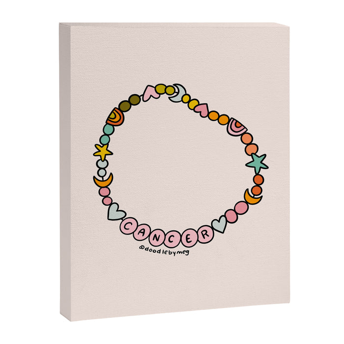 Cancer Friendship Bracelet Canvas Print Gallery Image 1