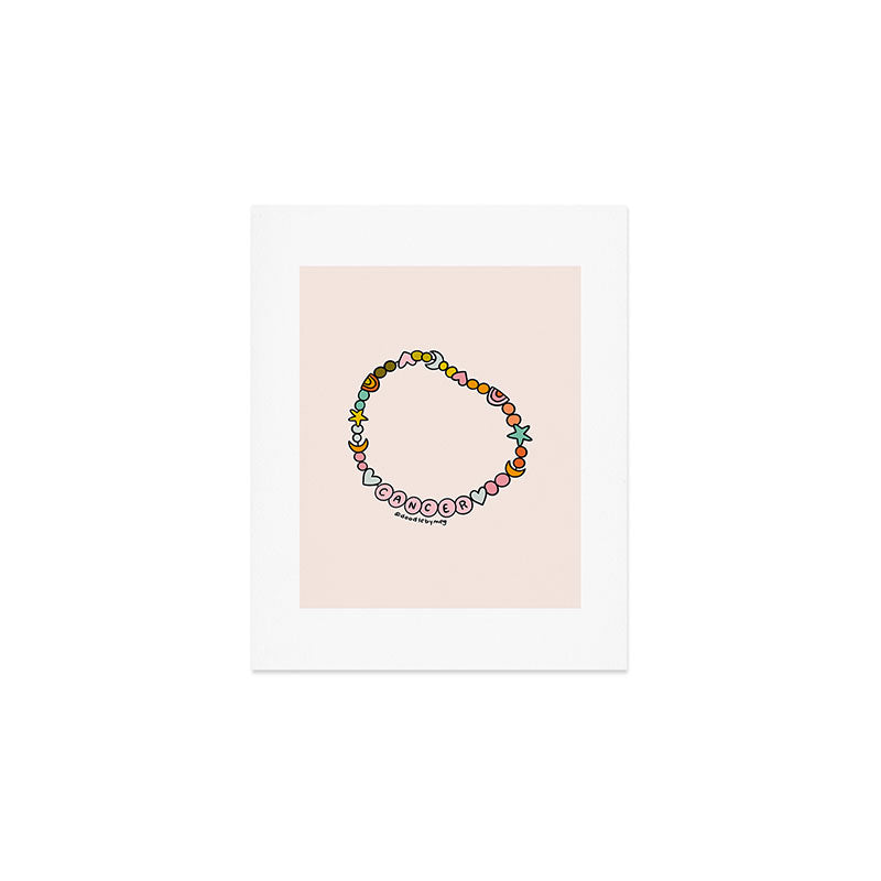 Cancer Friendship Bracelet Art Print Gallery Image 1