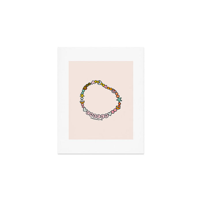Cancer Friendship Bracelet Art Print Gallery Image 1