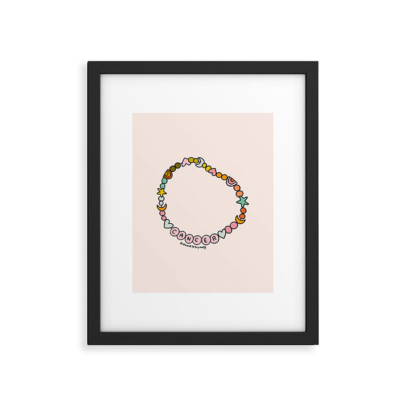 Cancer Friendship Bracelet Framed Art Print Gallery Image 6