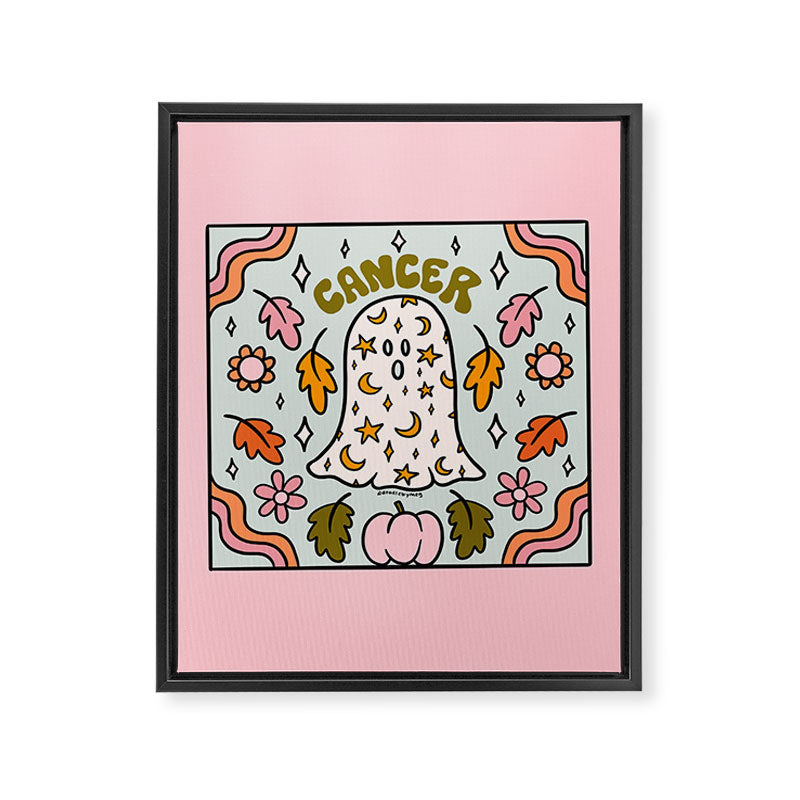 Cancer Ghost Framed Canvas Print Gallery Image 8