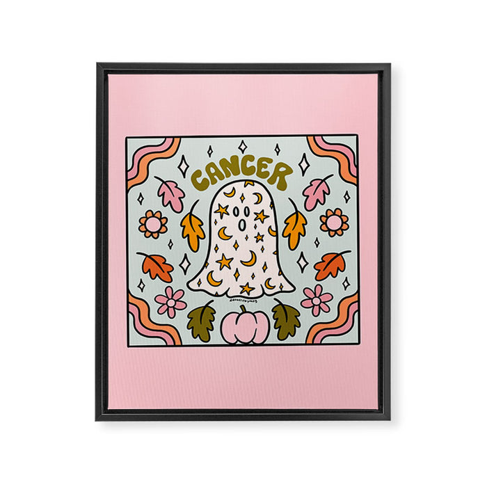 Cancer Ghost Framed Canvas Print Gallery Image 1