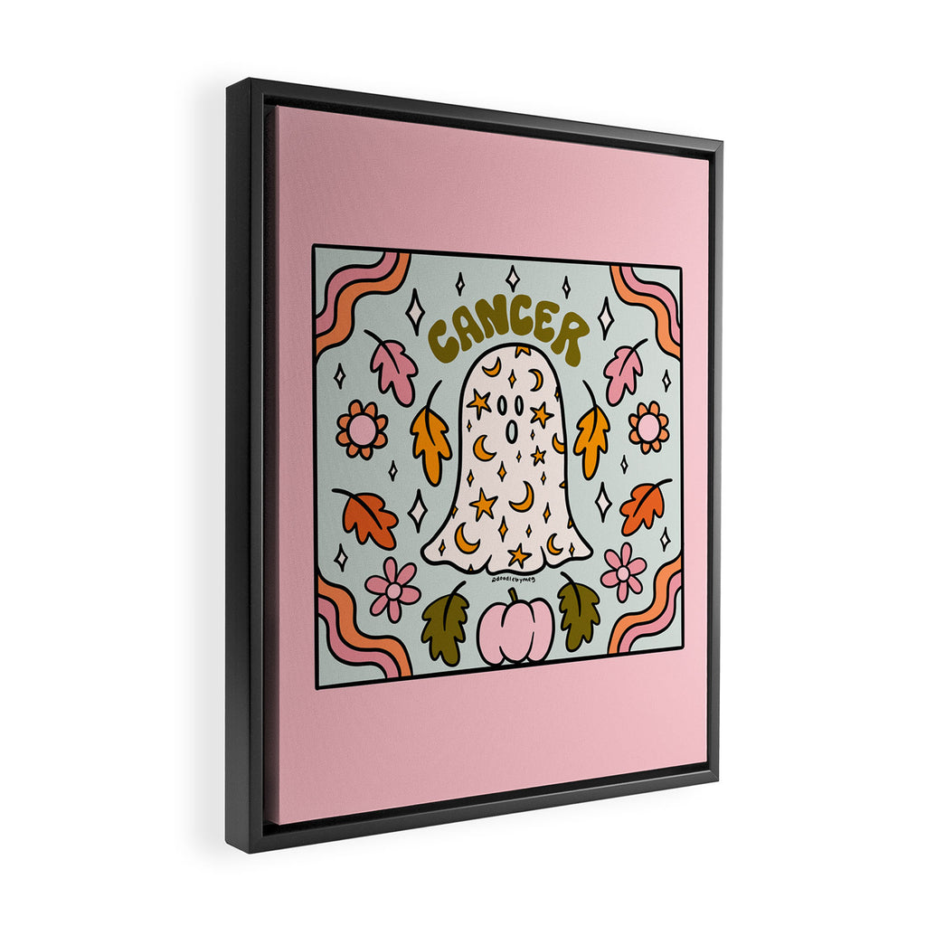 Cancer Ghost Framed Canvas Print Gallery Image 2