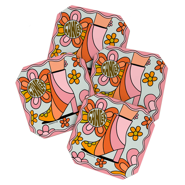 Cancer Groovy Boot Coaster Gallery Image 1