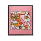 Cancer Groovy Boot Framed Canvas Print Gallery Image 8