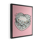Cancer Heart Cake Framed Canvas Print Gallery Image 2