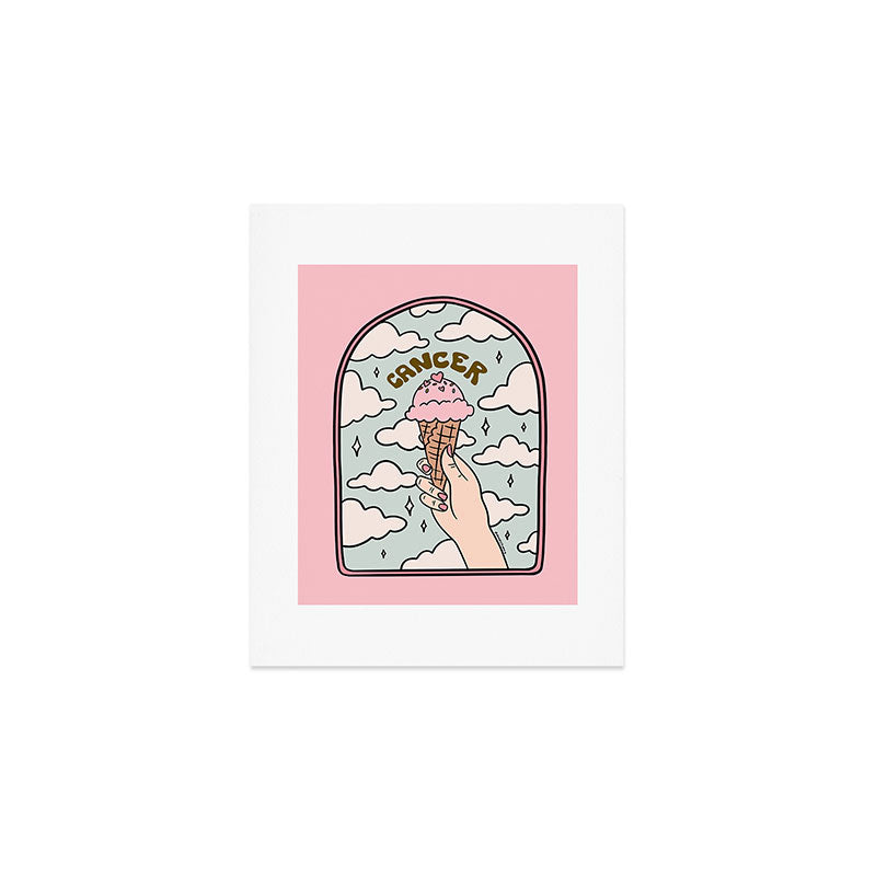 Cancer Ice cream Art Print Gallery Image 1