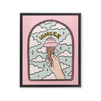 Cancer Ice cream Framed Canvas Print Gallery Image 8