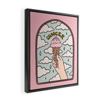 Cancer Ice cream Framed Canvas Print Gallery Image 2