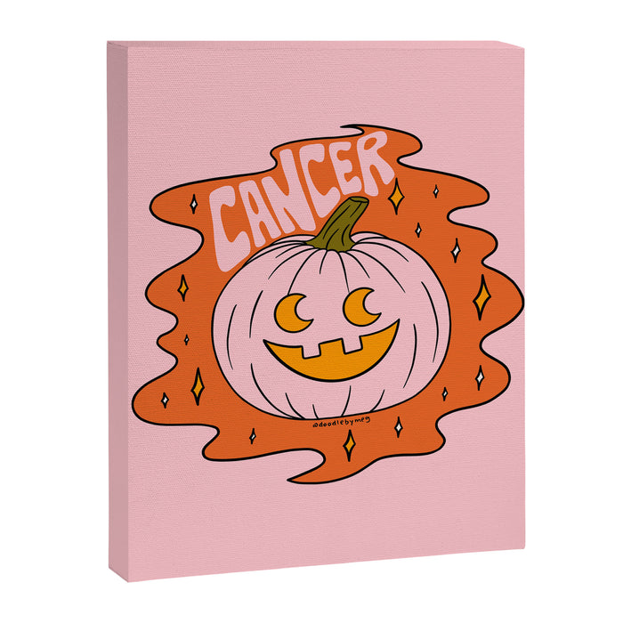Cancer Jack O Lantern Canvas Print Gallery Image 1