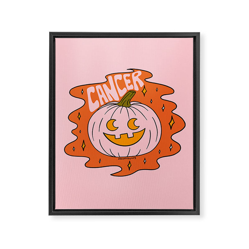 Cancer Jack O Lantern Framed Canvas Print Gallery Image 8