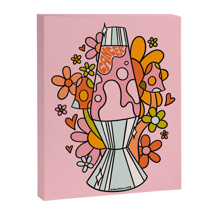 Cancer Lava Lamp Canvas Print Gallery Image 1