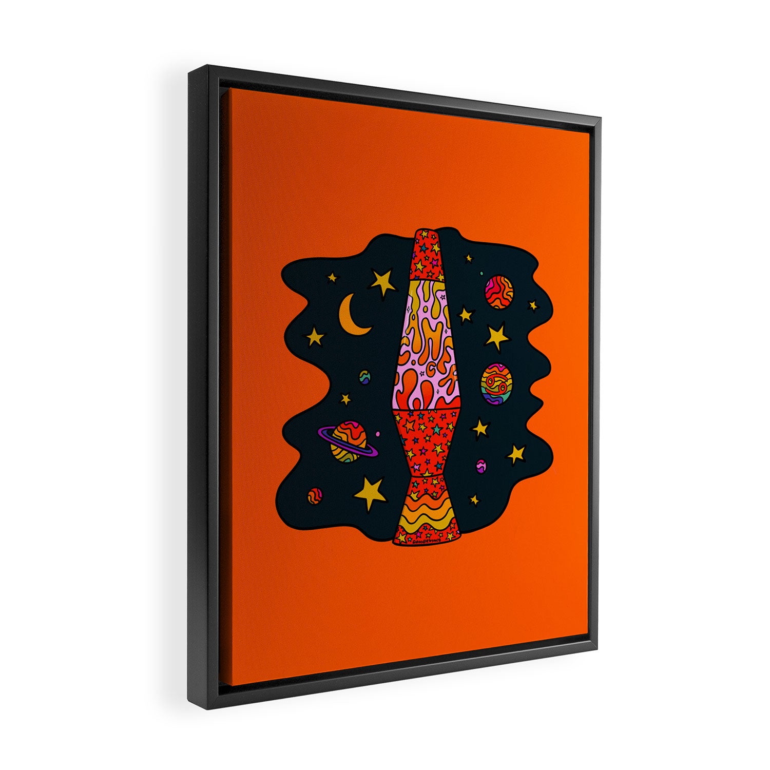 Cancer Lava Lamp Framed Canvas Print Gallery Image 2