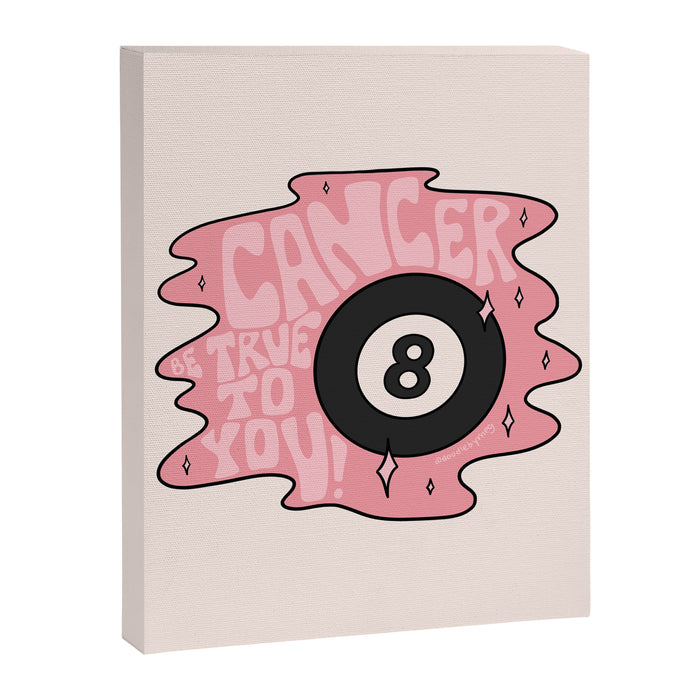 Cancer Magic 8 Ball Canvas Print Gallery Image 1