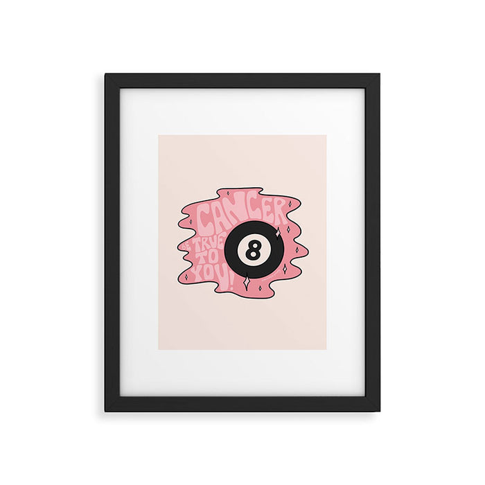 Cancer Magic 8 Ball Framed Art Print Gallery Image 1