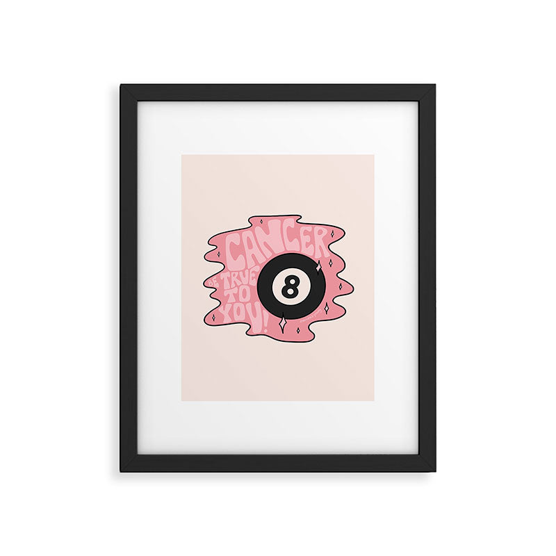Cancer Magic 8 Ball Framed Art Print Gallery Image 6