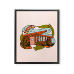 Cancer Mid Century House Framed Canvas Print Gallery Image 8