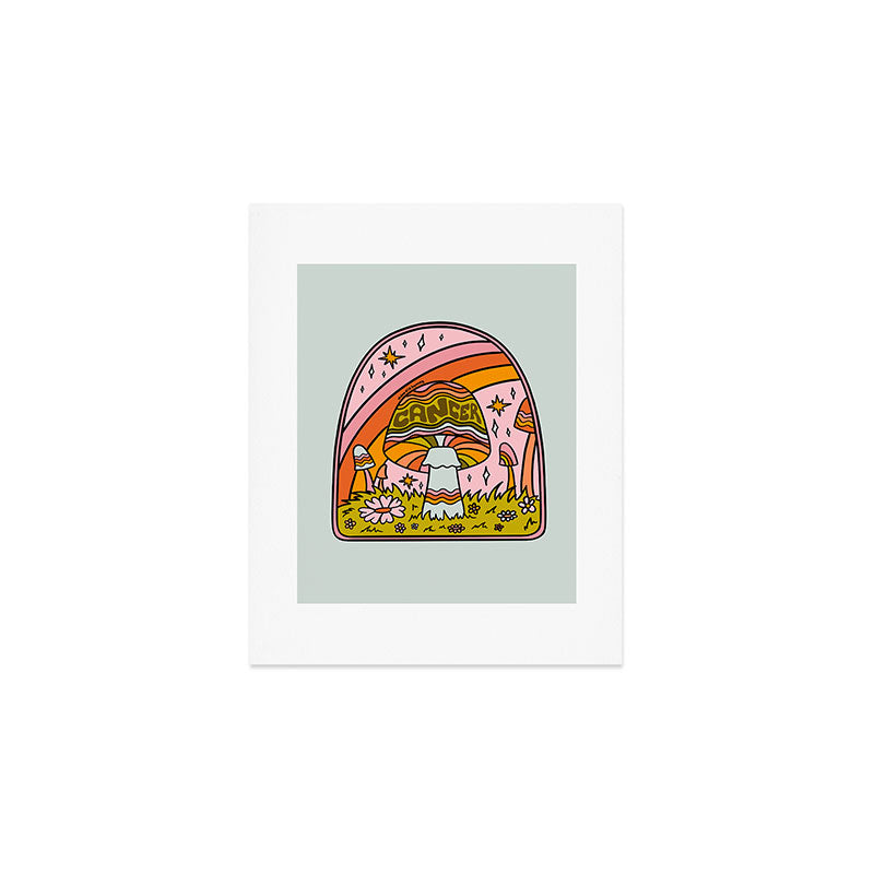 Cancer Mushroom Art Print Gallery Image 1