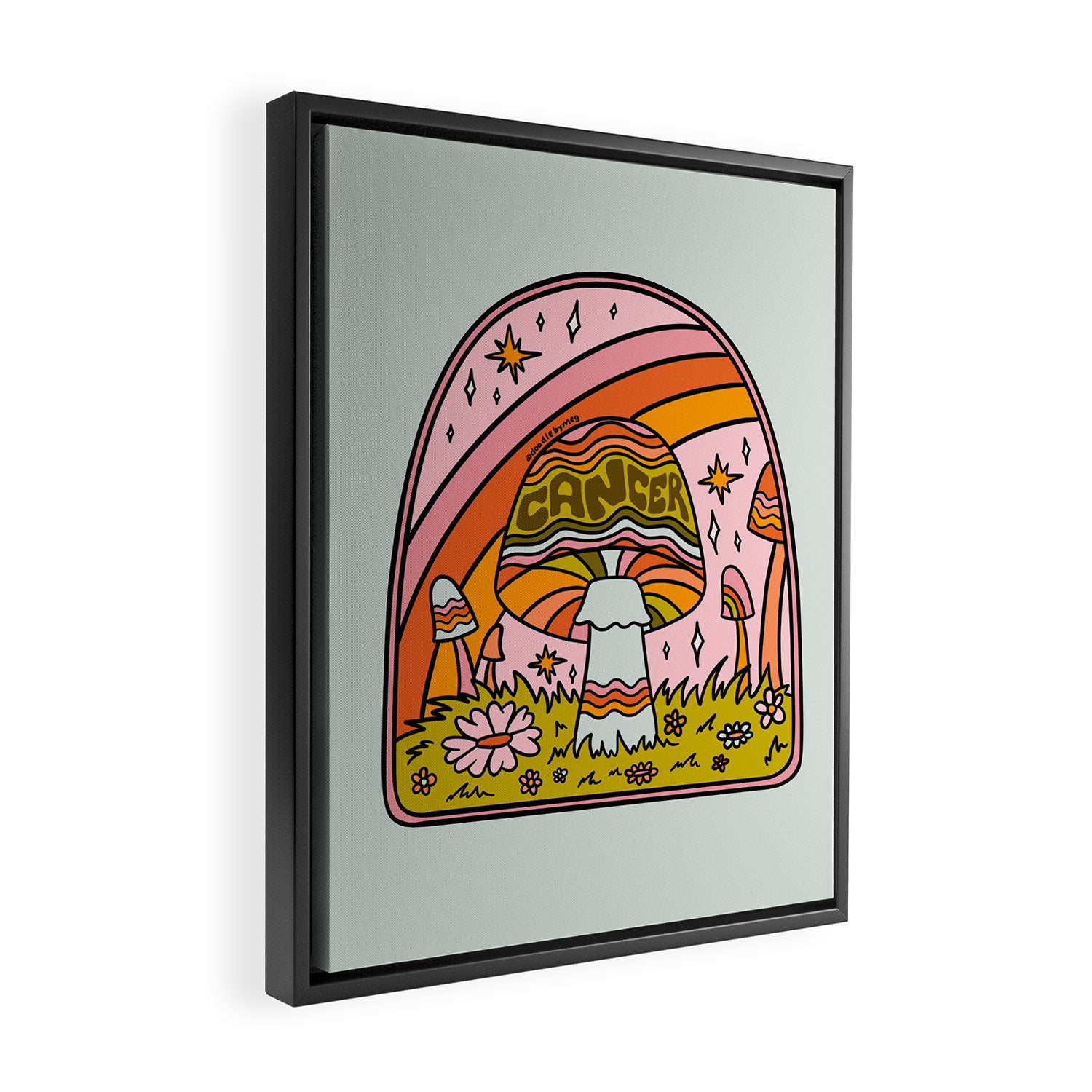 Cancer Mushroom Framed Canvas Print Gallery Image 2
