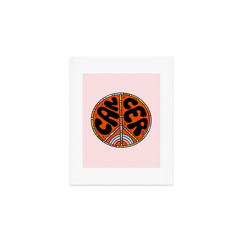 Cancer Peace Sign Art Print Gallery Image 1