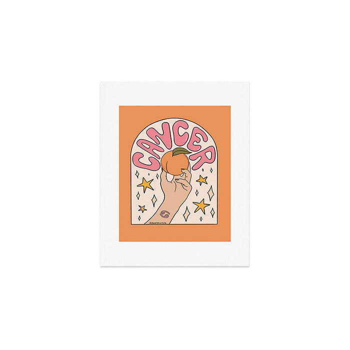Cancer Peach Art Print Gallery Image 1