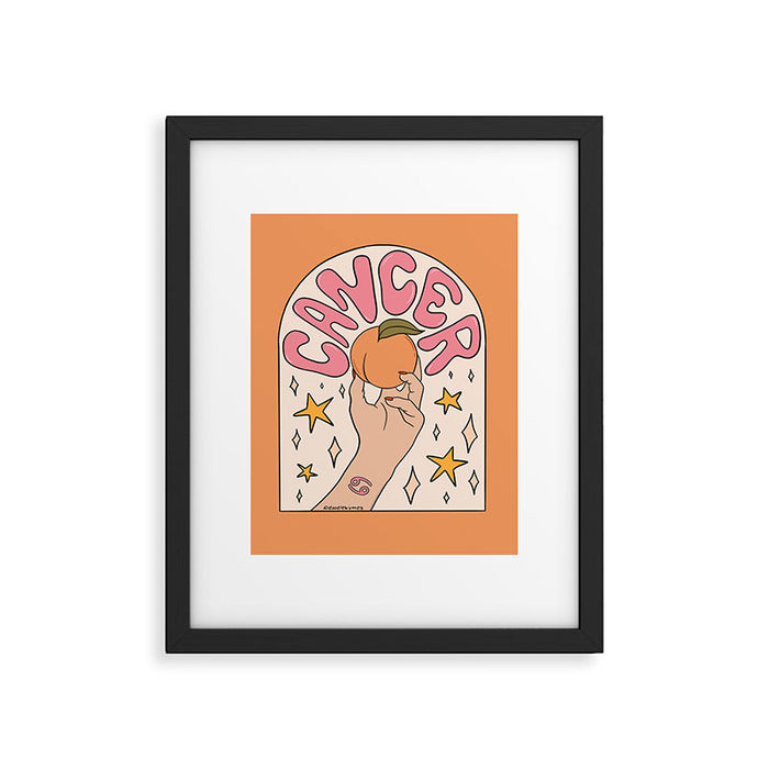 Cancer Peach Framed Art Print Gallery Image 1