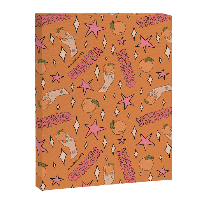 Cancer Peach Print Canvas Print Gallery Image 1