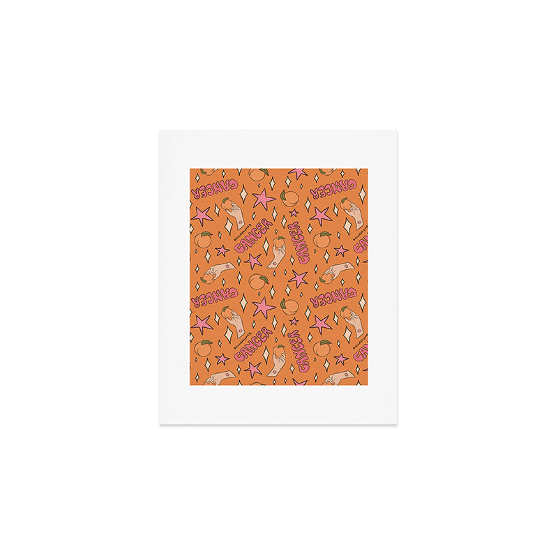 Cancer Peach Print Art Print Gallery Image 1