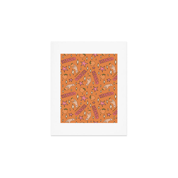 Cancer Peach Print Art Print Gallery Image 1