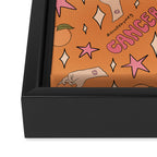 Cancer Peach Print Framed Canvas Print Gallery Image 3