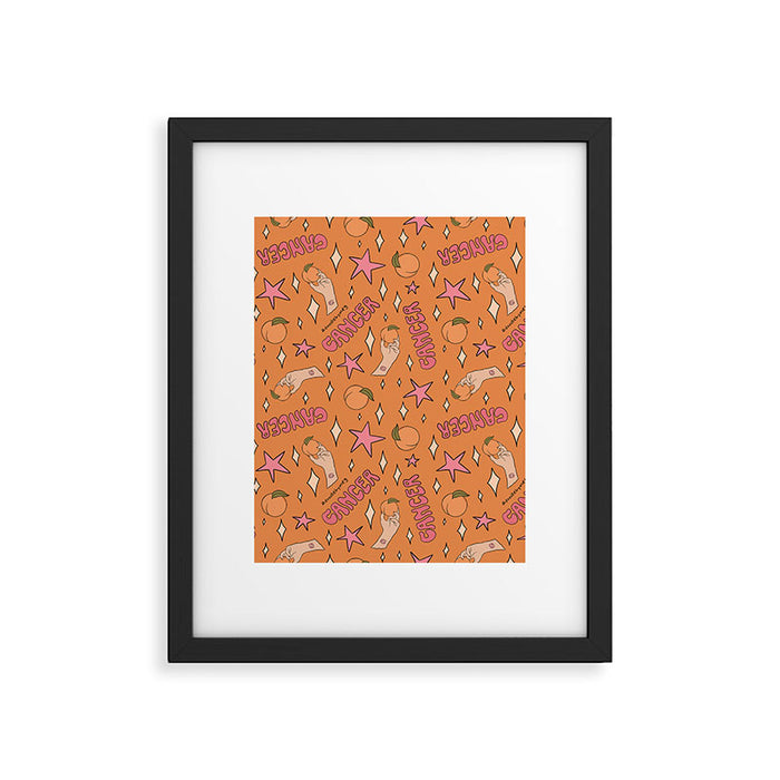 Cancer Peach Print Framed Art Print Gallery Image 1
