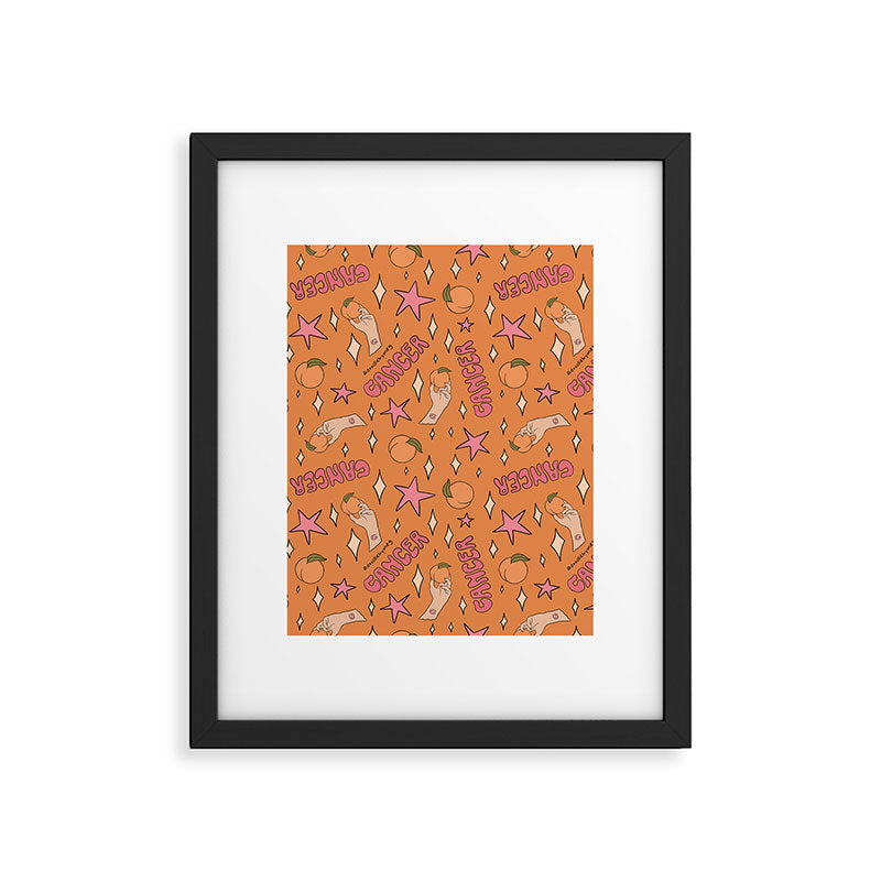 Cancer Peach Print Framed Art Print Gallery Image 6
