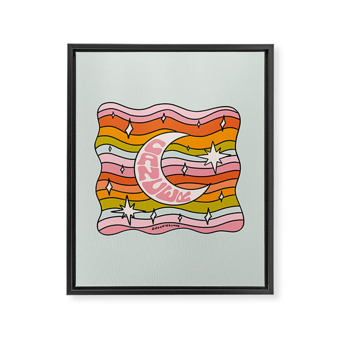 Cancer Planet Framed Canvas Print Gallery Image 1