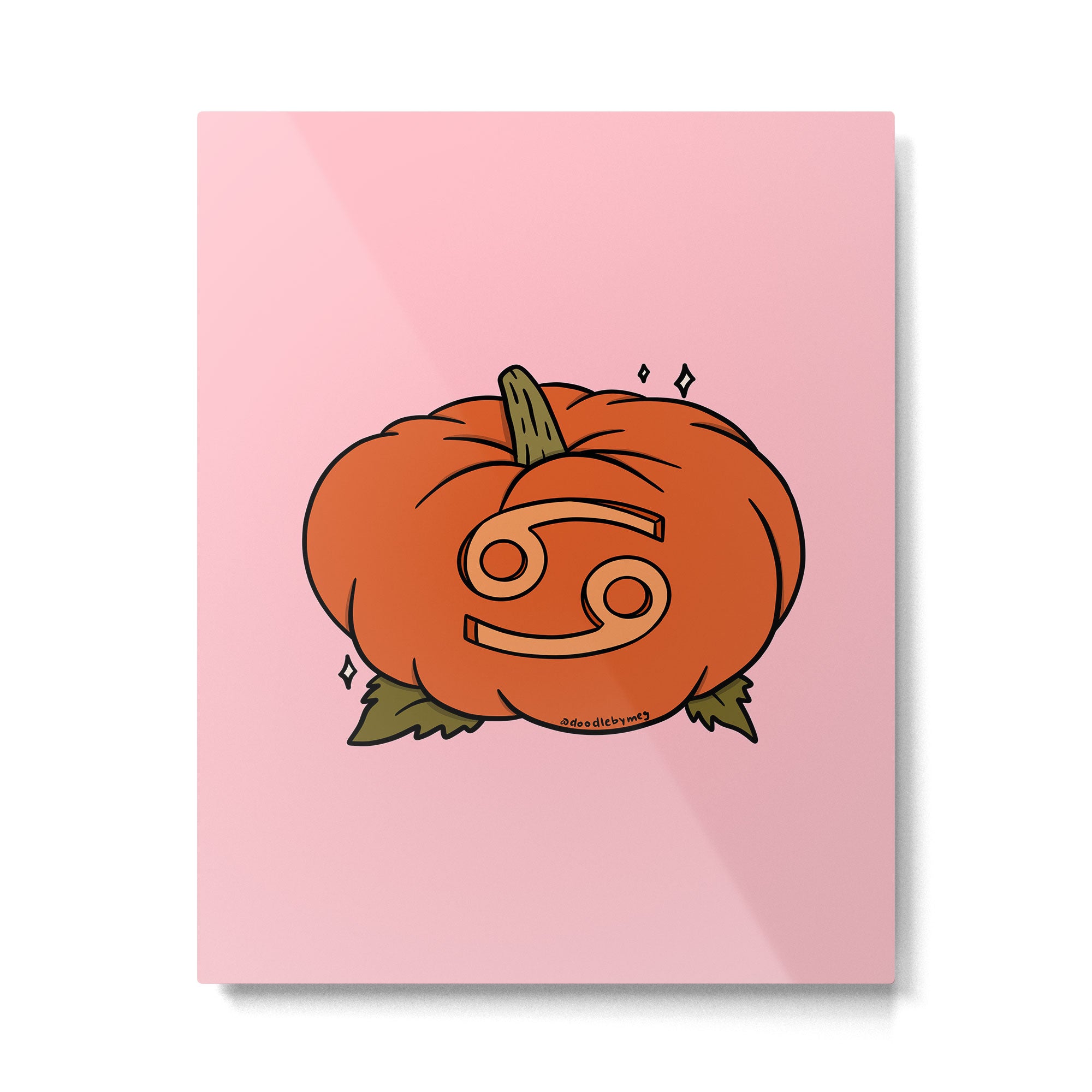 Cancer Pumpkin Metal Print Gallery Image 6