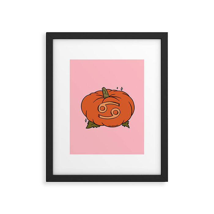 Cancer Pumpkin Framed Art Print Gallery Image 1