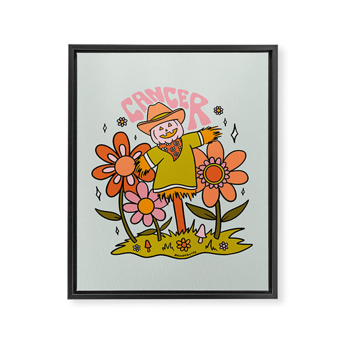 Cancer Scarecrow Framed Canvas Print Gallery Image 1