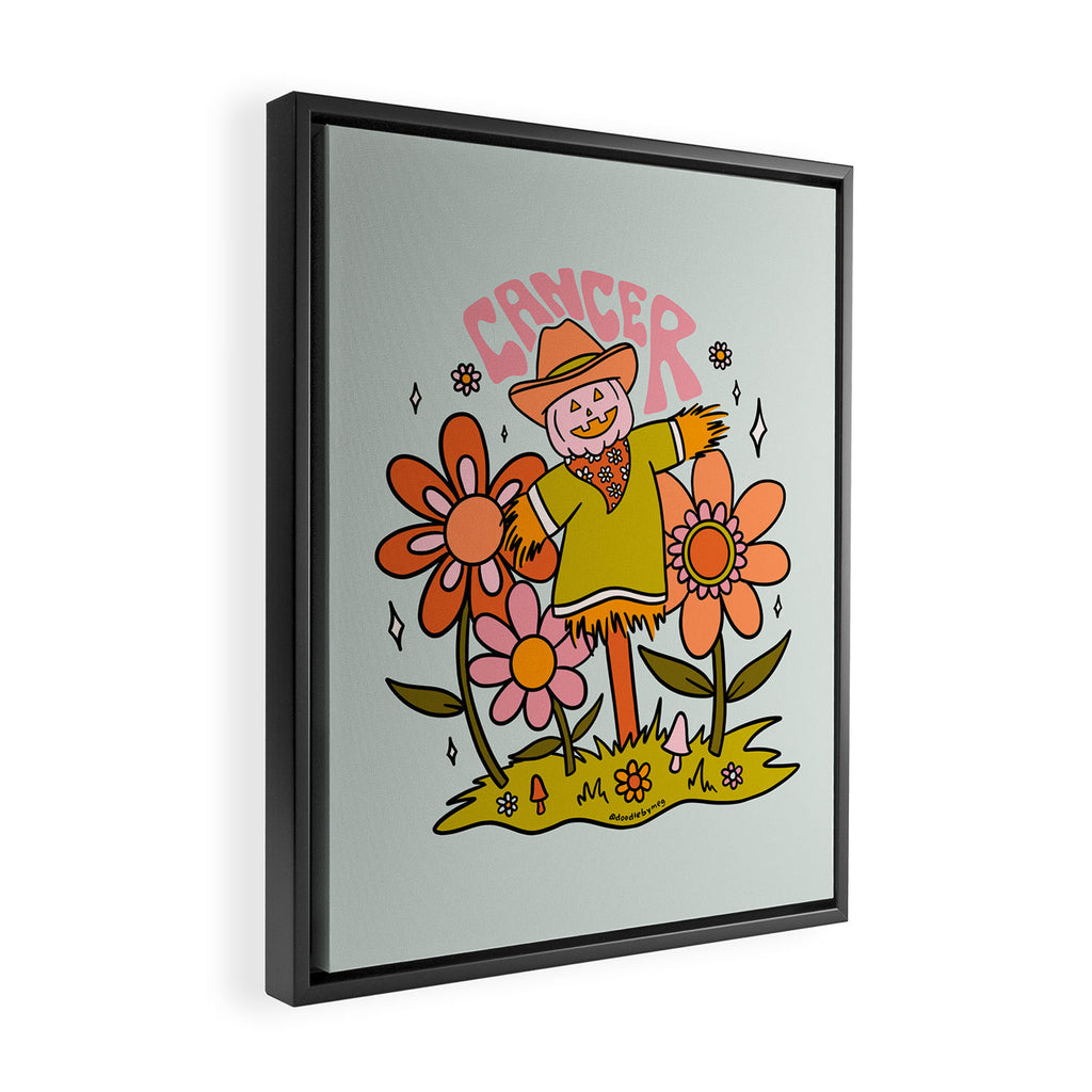 Cancer Scarecrow Framed Canvas Print Gallery Image 2